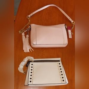 New Purses. One is an Express‎ white purse. The second one is Merona soft pink.